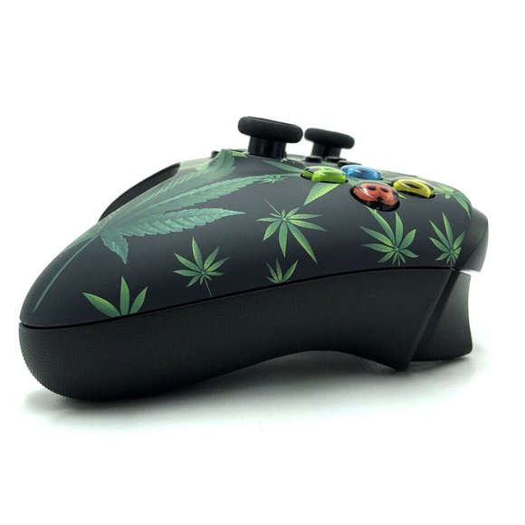 Custom Microsoft Xbox Series X / S Wireless Controller - Green Weeds Leaf - Picture 2 of 8